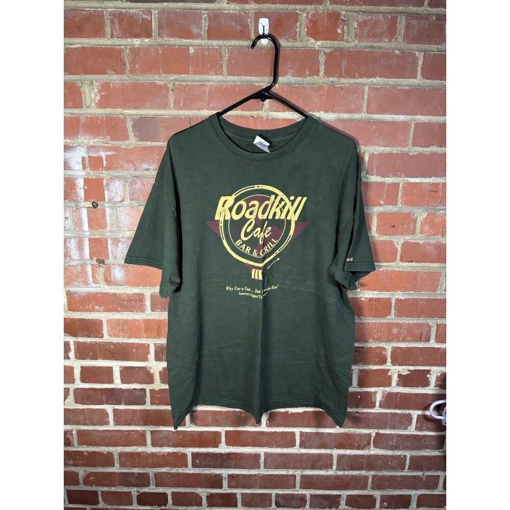 Vintage 90s 1994 Roadkill Café Shirt Bar & Grill Why Use a Gun Adult Size XL